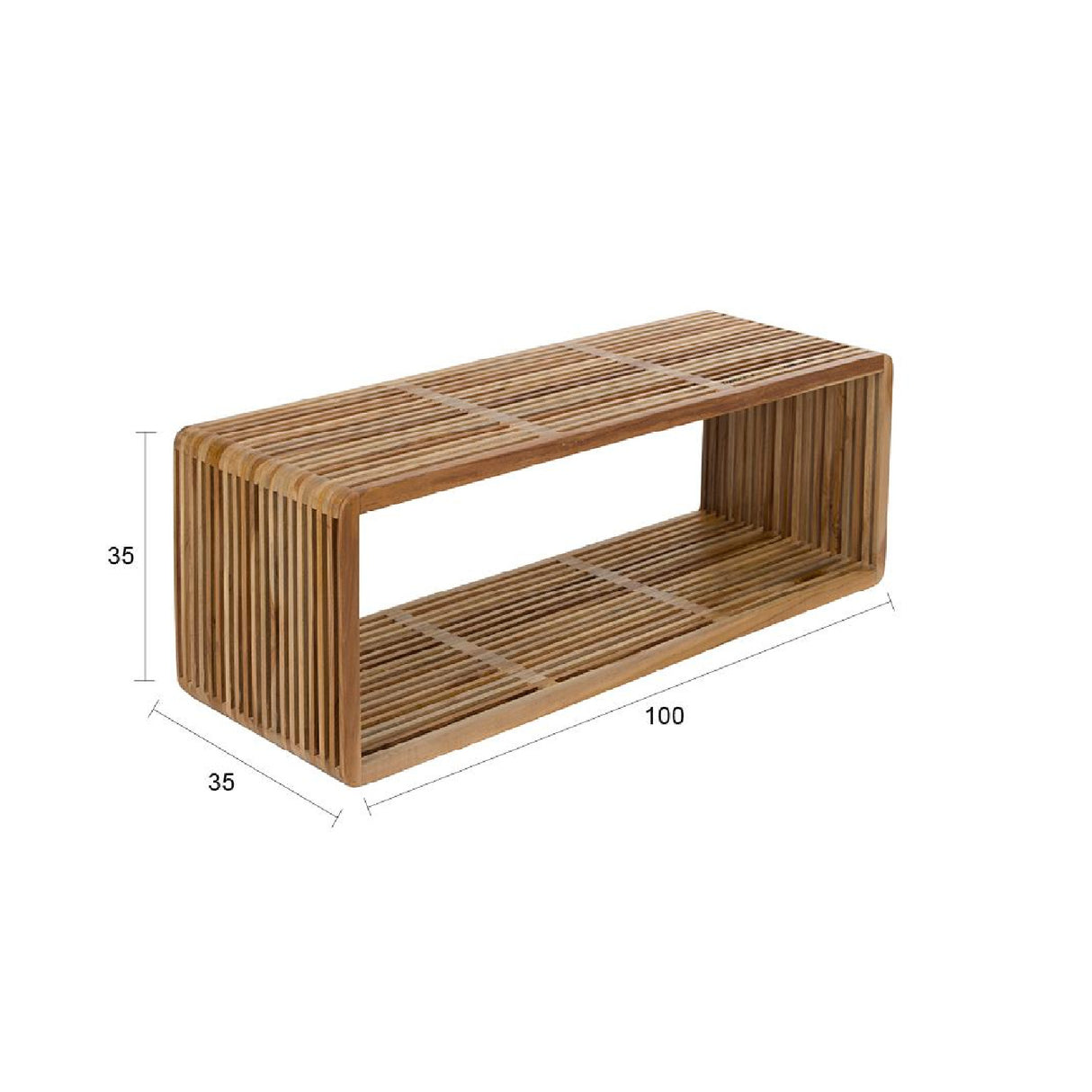 Modern furniture - Slatted Teak Coffee Table - www.oroa.com | Oroa.com