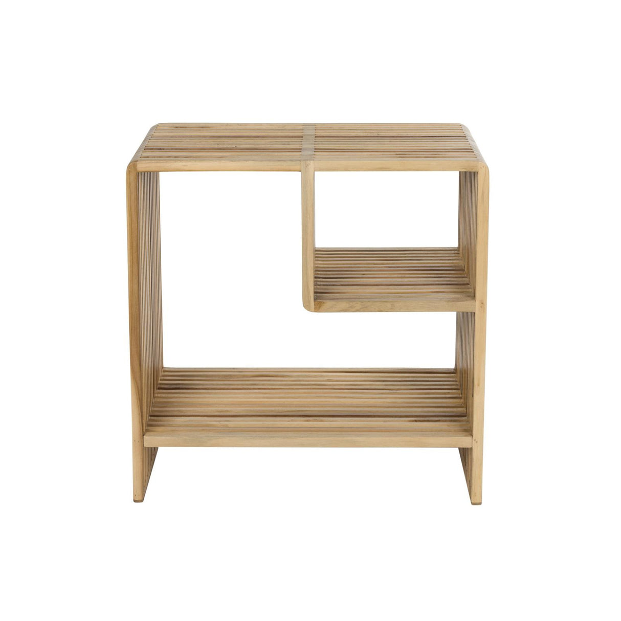 Modern furniture - Slatted Teak Nightstand - www.oroa.com | Oroa.com