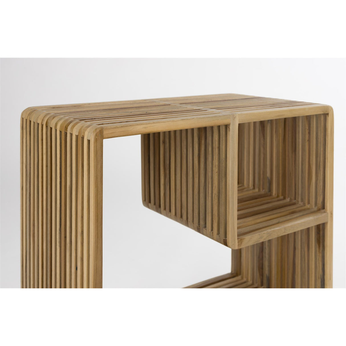 Modern furniture - Slatted Teak Nightstand - www.oroa.com | Oroa.com