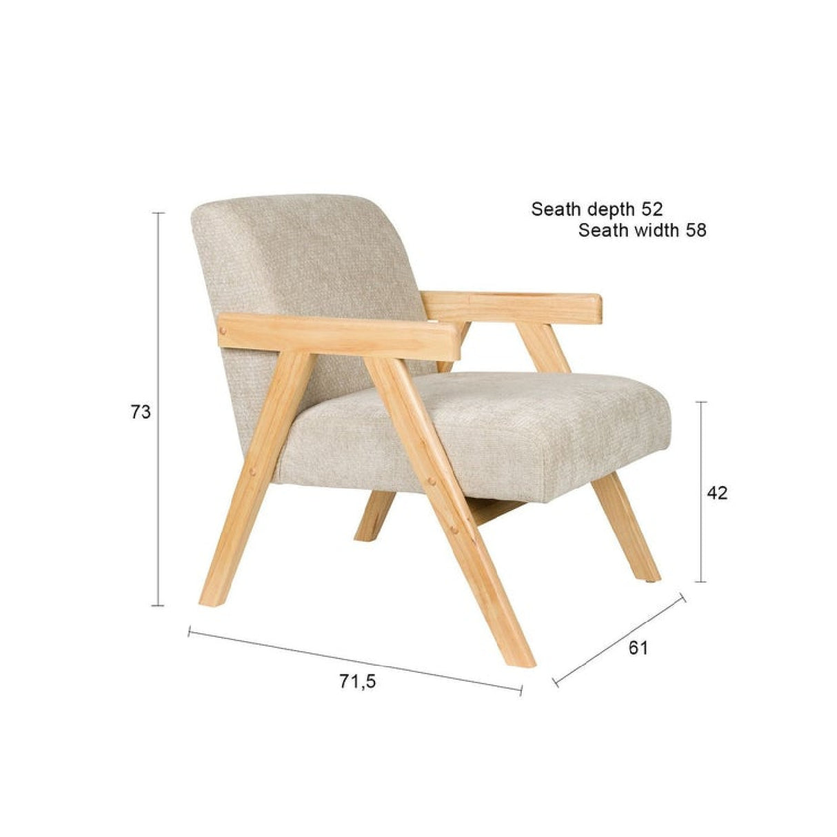 Modern European furniture - A-Shaped Frame Lounge Chair - www.oroa.com | Oroa.com