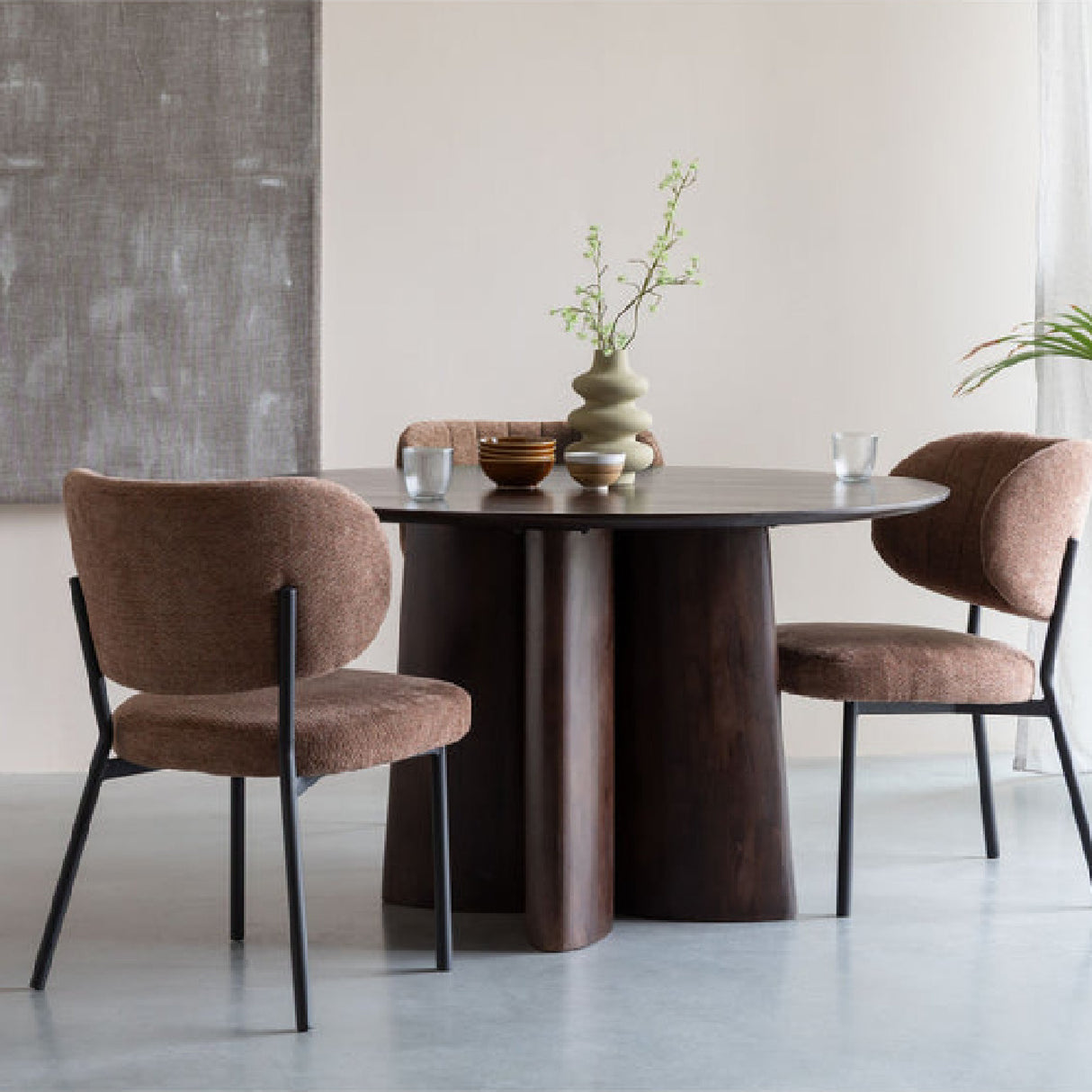 Modern furniture - Mango Wood Round Dining Table - www.oroa.com | Oroa.com