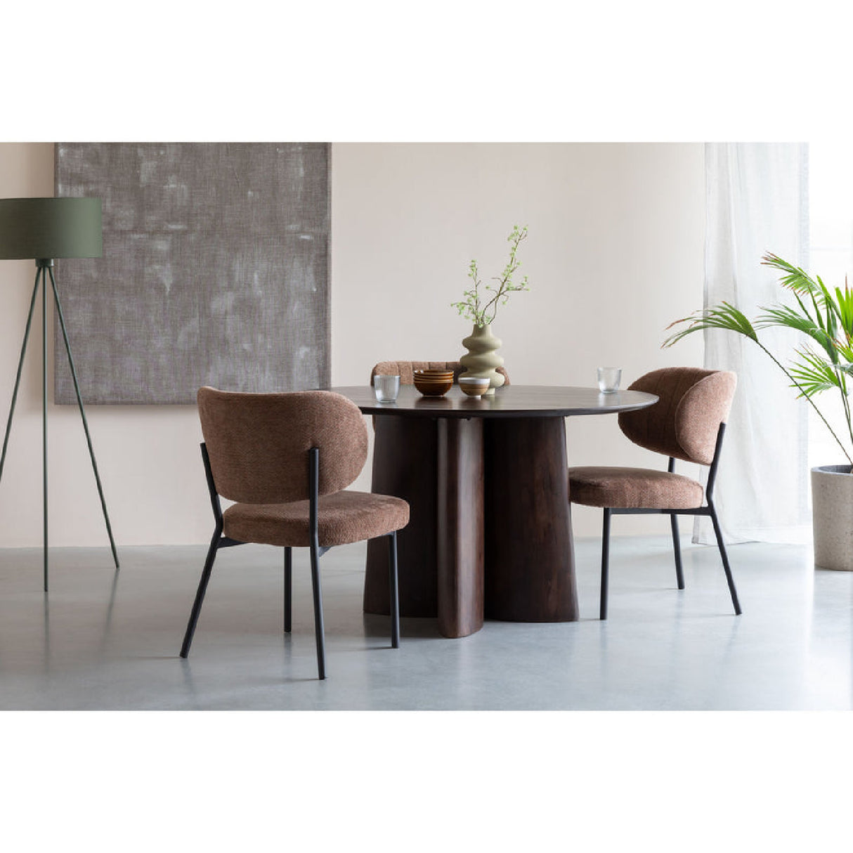Modern furniture - Mango Wood Round Dining Table - www.oroa.com | Oroa.com