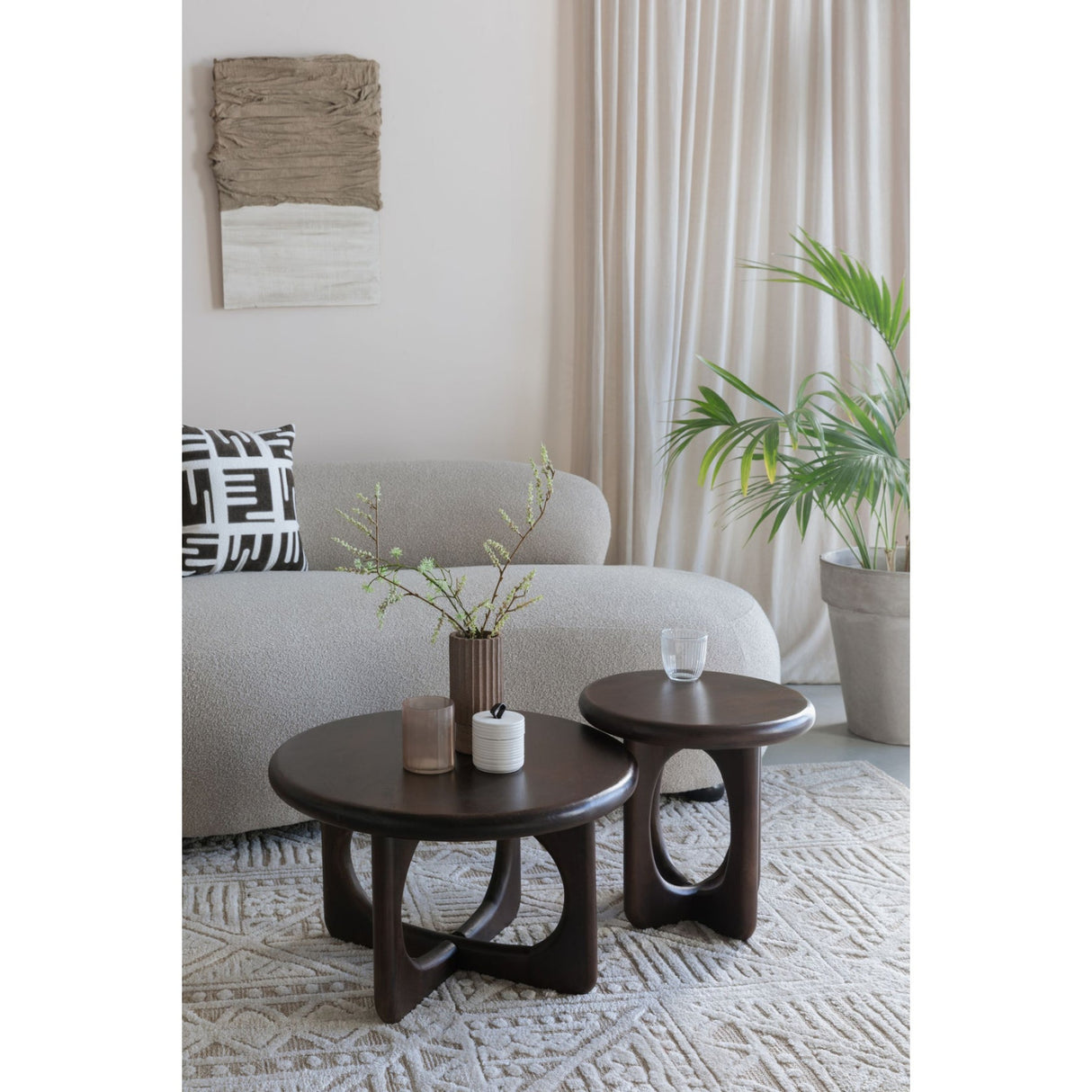 Modern furniture - Brown Mango Wood Coffee Table - www.oroa.com | Oroa.com