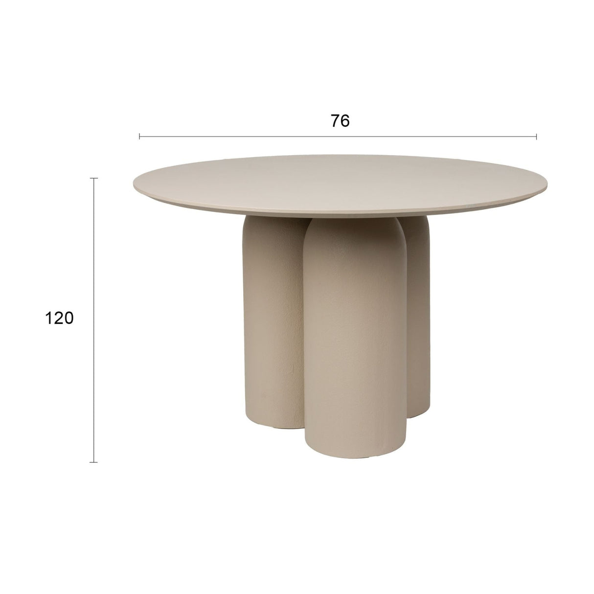 Modern furniture - Beige Round Dining Table - www.oroa.com | Oroa.com
