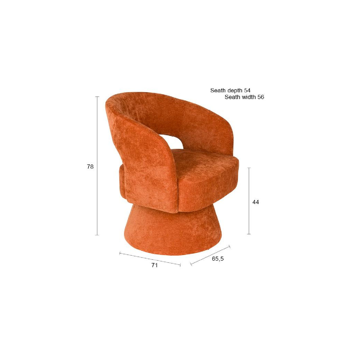 Modern furniture - Cutout Back Lounge Chair - www.oroa.com | Oroa.com