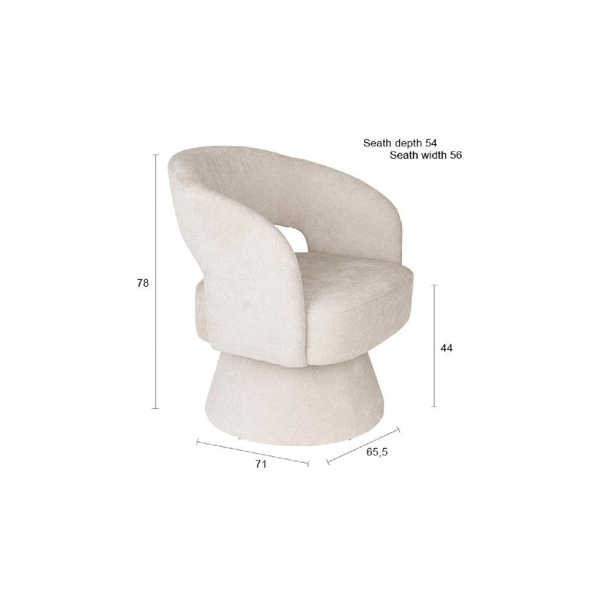 Modern furniture - Cutout Back Lounge Chair - www.oroa.com | Oroa.com