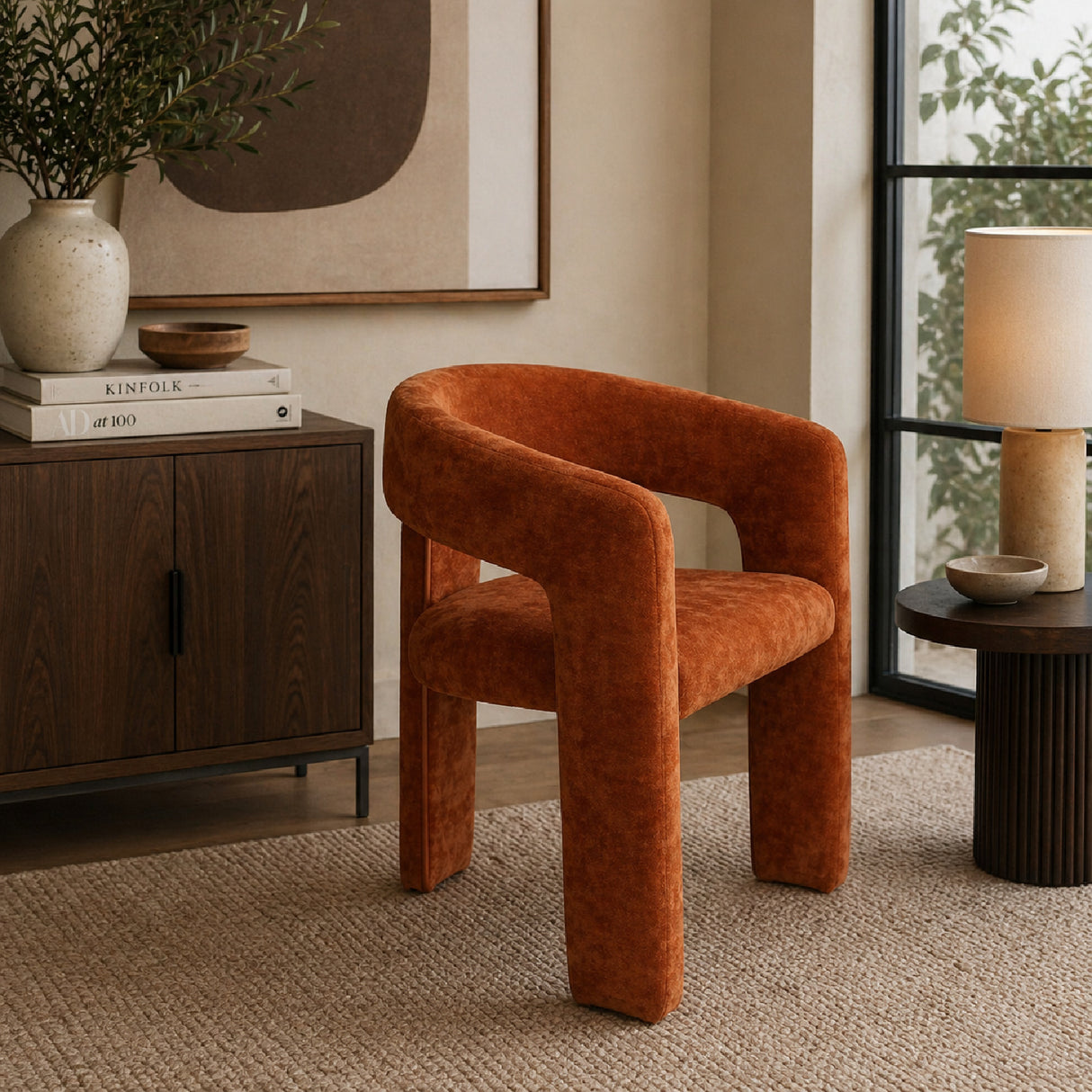 Modern European furniture - Curved 3-Legged Accent Chairs - www.oroa.com | Oroa.com