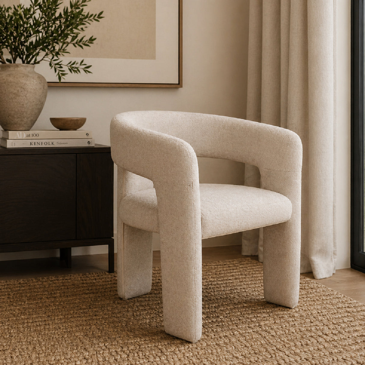 Modern European furniture - Curved 3-Legged Accent Chairs - www.oroa.com | Oroa.com
