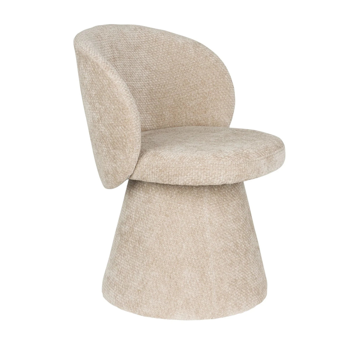 Modern European furniture - Round Base Curved Dining Chair - www.oroa.com | Oroa.com