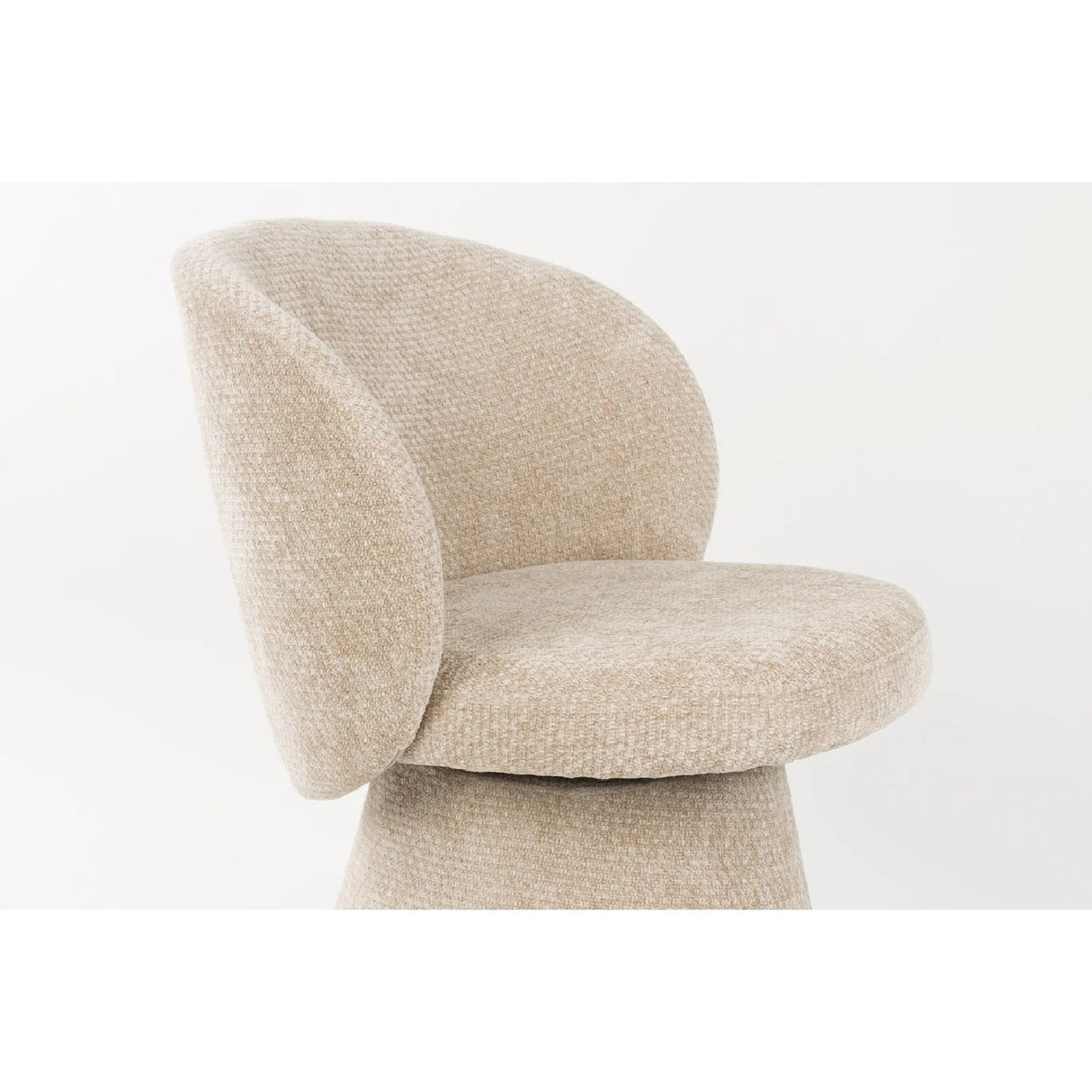 Modern European furniture - Round Base Curved Dining Chair - www.oroa.com | Oroa.com