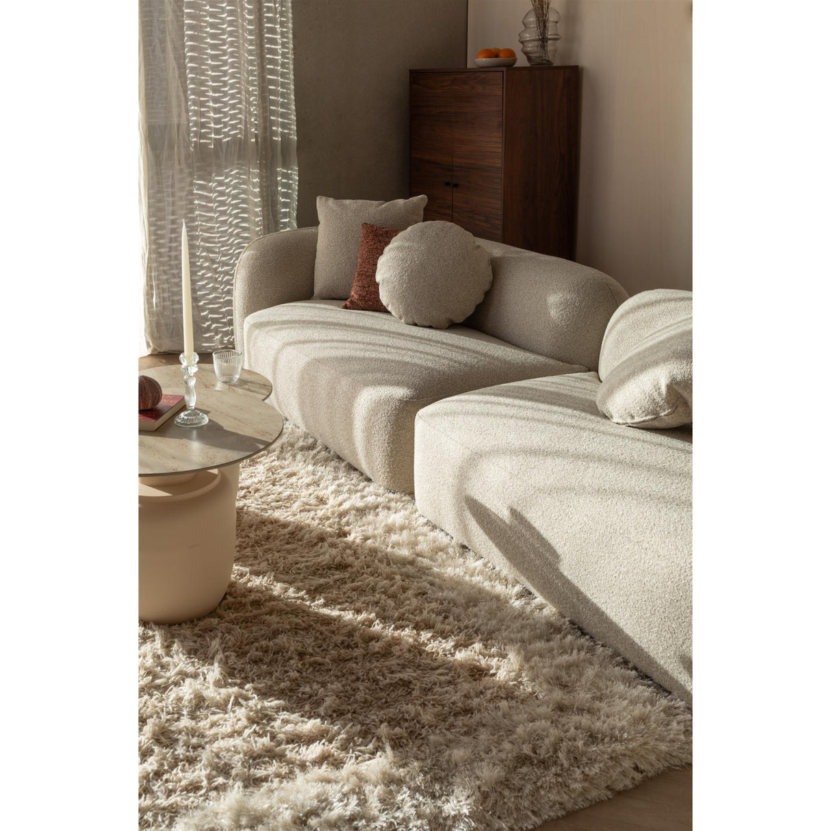 Modern furniture - Beige 4-Seater Sectional Sofa - www.oroa.com | Oroa.com