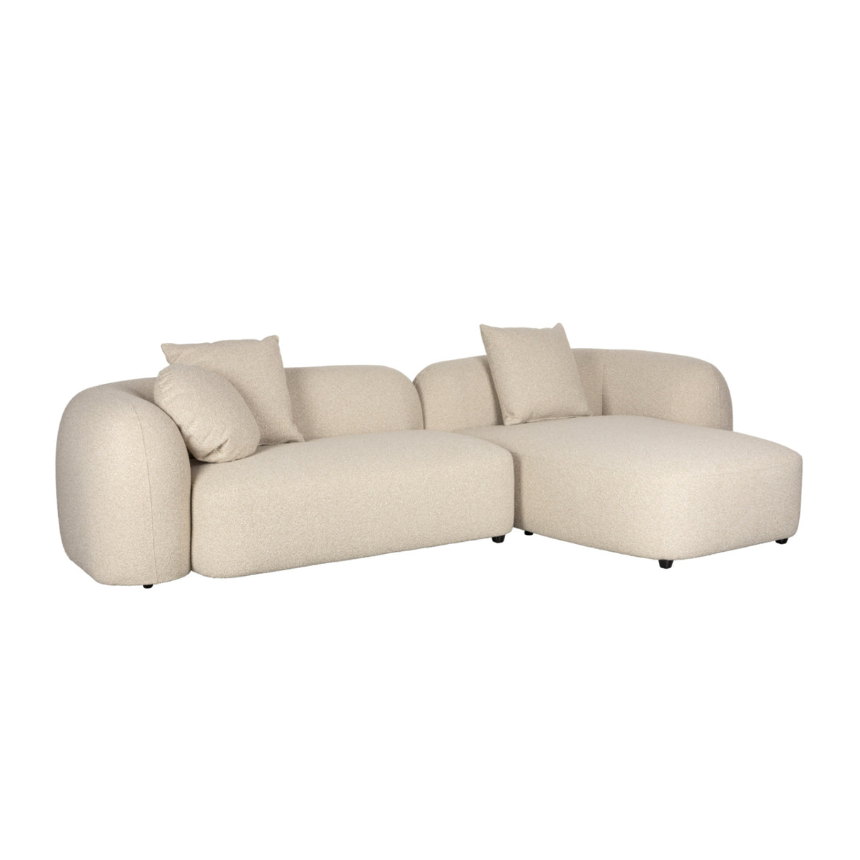 Modern furniture - Beige Sofa with Chaise Lounge - www.oroa.com | Oroa.com