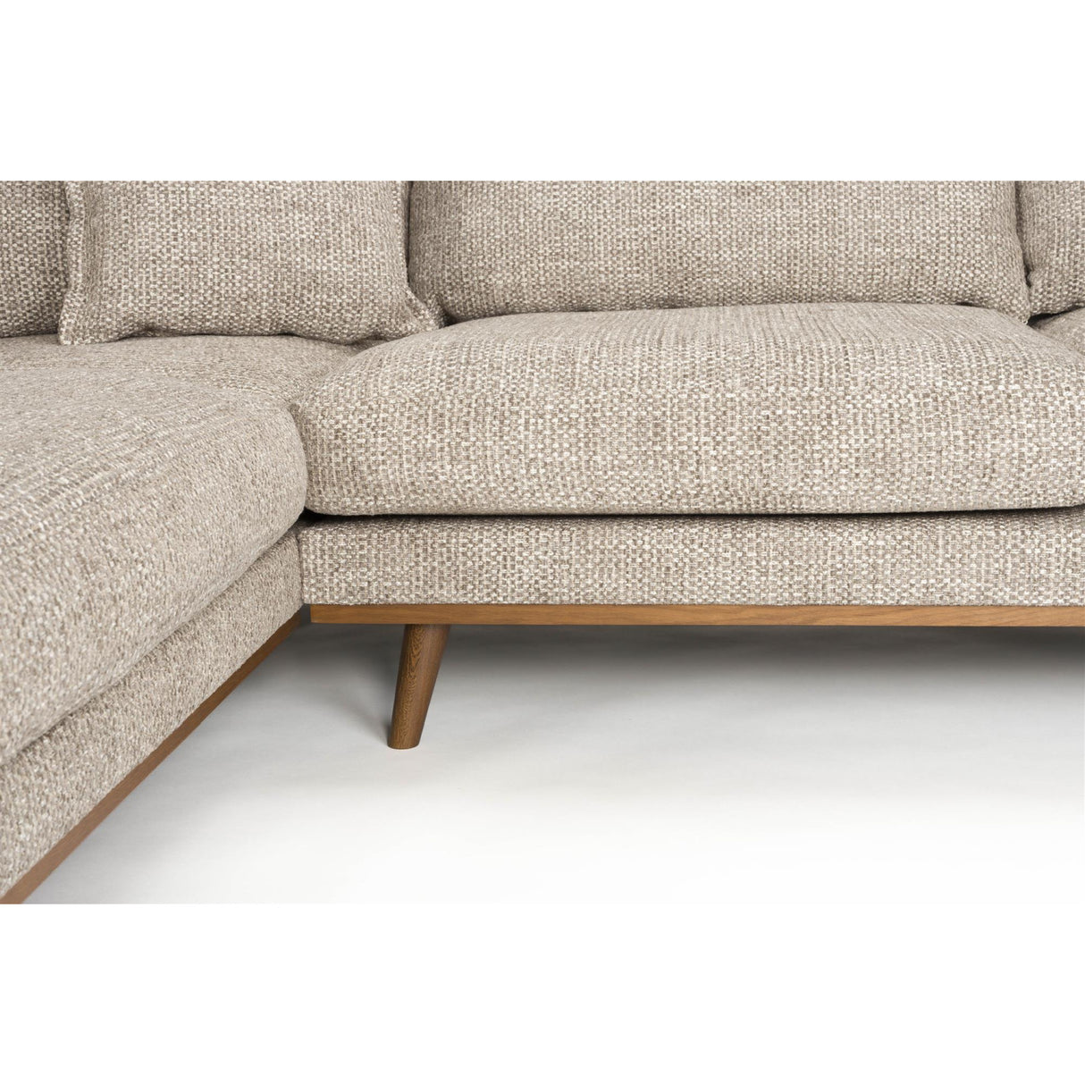 Modern furniture - Brown Fabric Sectional Sofa - www.oroa.com | Oroa.com