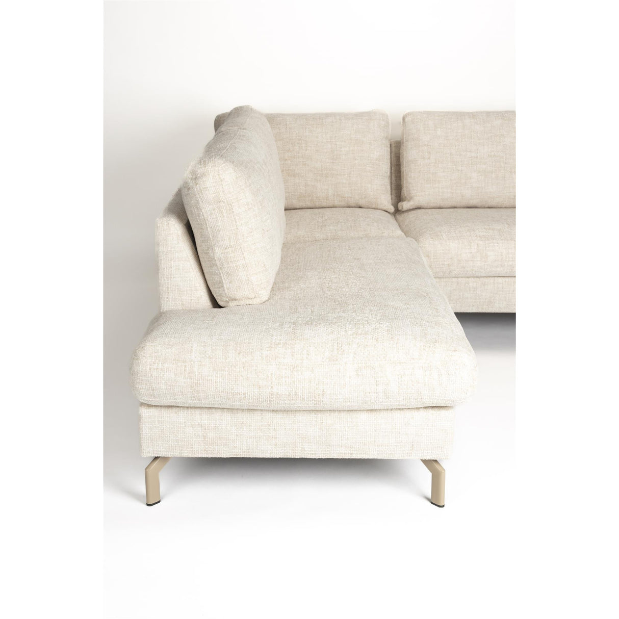Modern furniture - Beige Fabric Corner Sofa - www.oroa.com | Oroa.com