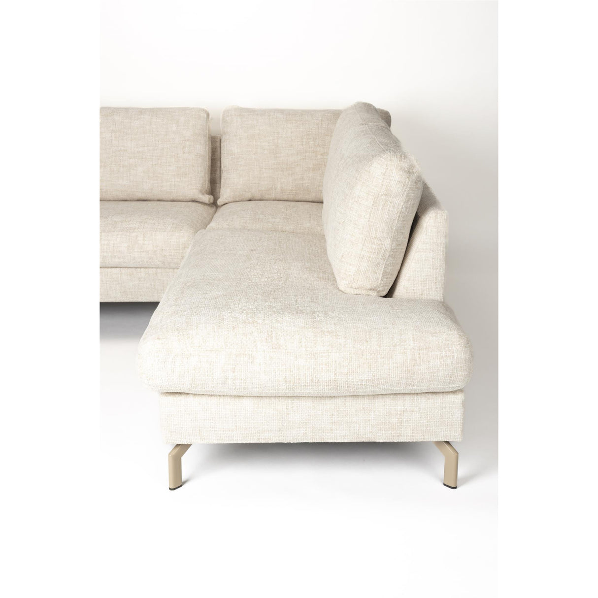 Modern furniture - Beige Fabric Corner Sofa - www.oroa.com | Oroa.com