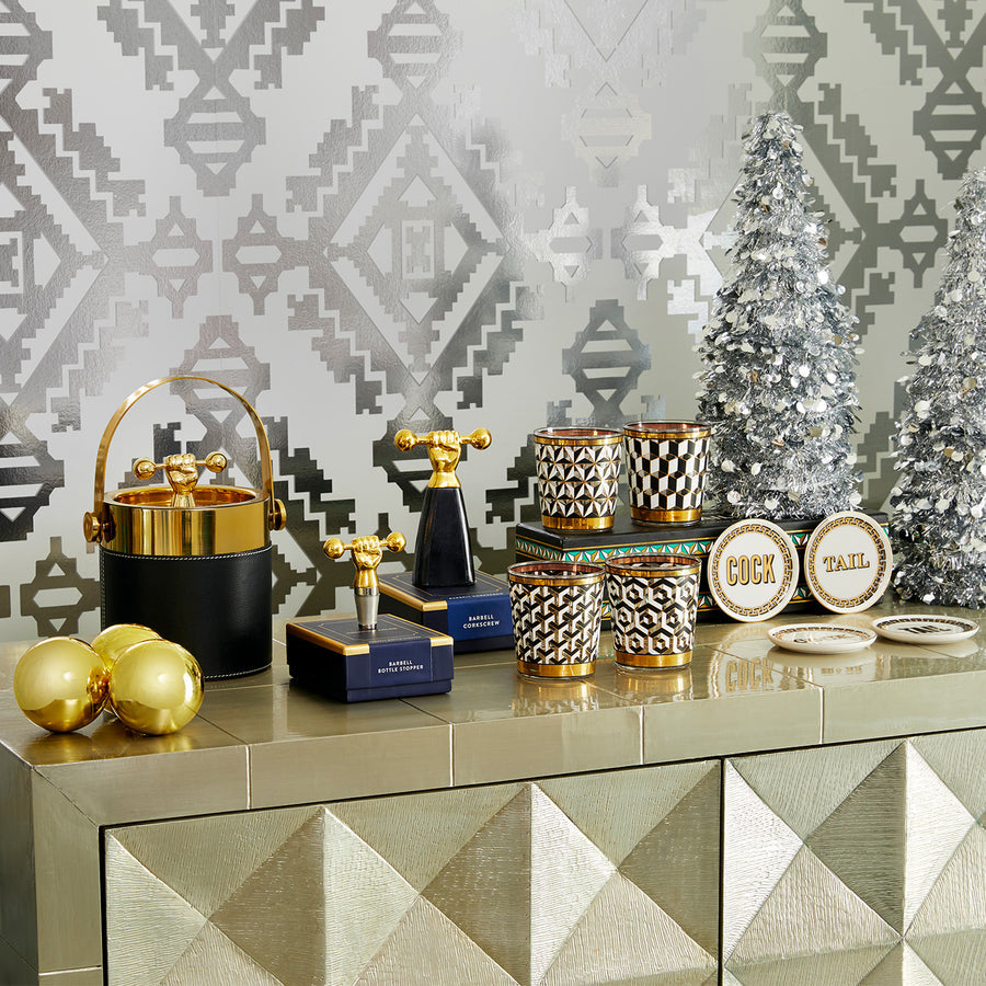 Gold Detail Glassware Set (4) | Jonathan Adler Versailles | Oroa.com