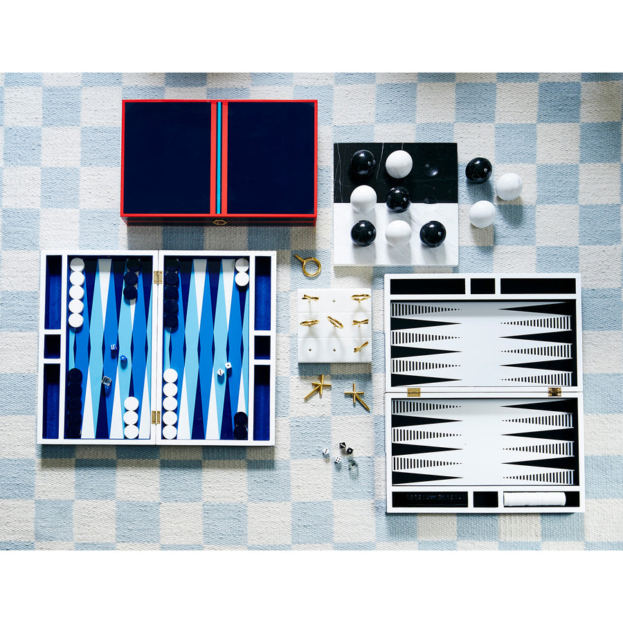 Black & White Backgammon Set | Jonathan Adler Op Art | Oroa.com