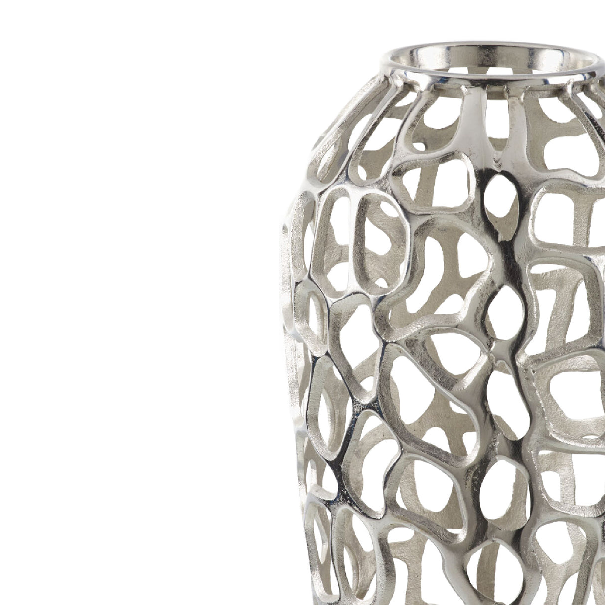Modern European furniture - Openwork Aluminum Vase - www.oroa.com | Oroa.com