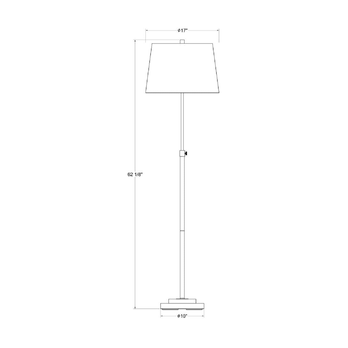 Cream Linen Accent Floor Lamp | Oroa.com