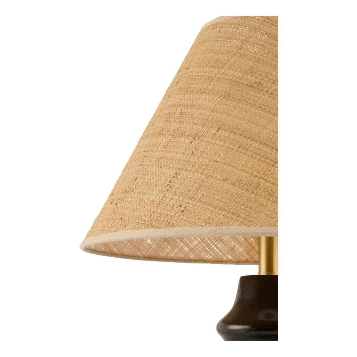 Modern European furniture - Black Ceramic Seagrass Table Lamp - www.oroa.com | Oroa.com
