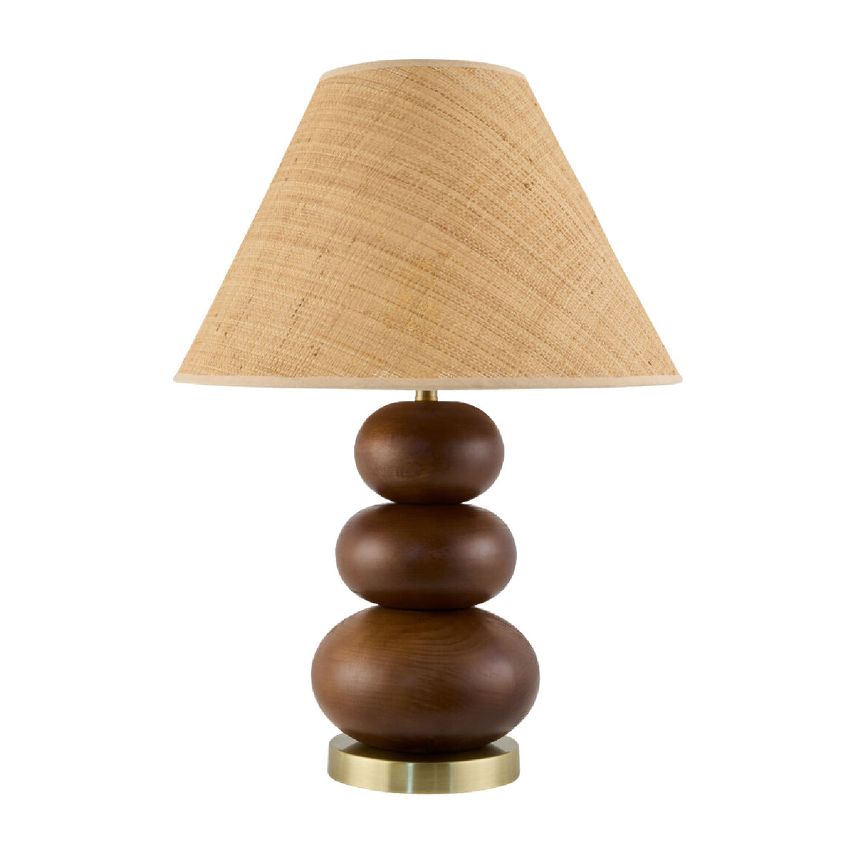 Brown Wooden Seagrass Table Lamp | Oroa.com