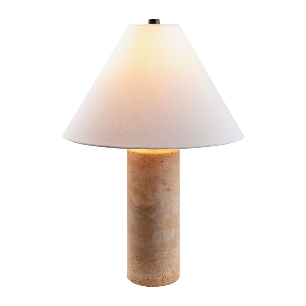 Beige Travertine Table Lamp | Oroa.com