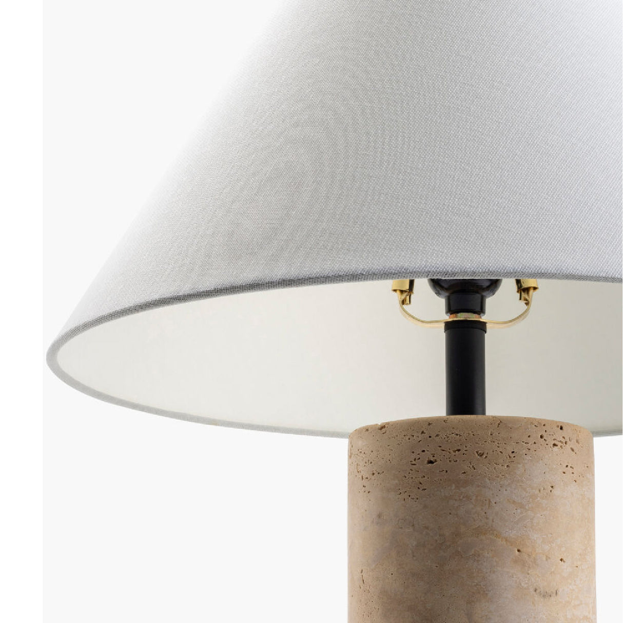 Beige Travertine Table Lamp | Oroa.com