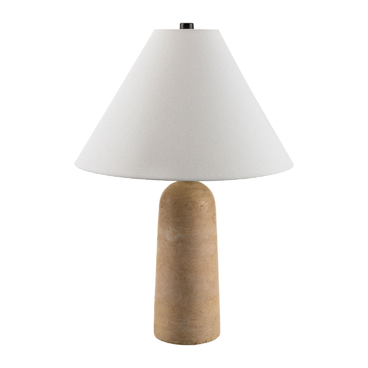 Empire Shade Travertine Table Lamp | Oroa.com