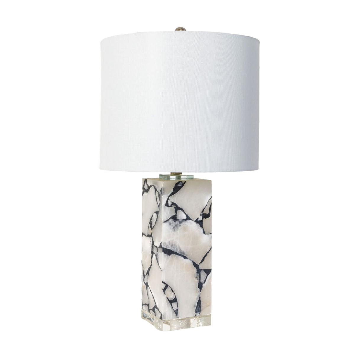Modern European furniture - White Marble Accent Table Lamp - www.oroa.com | Oroa.com