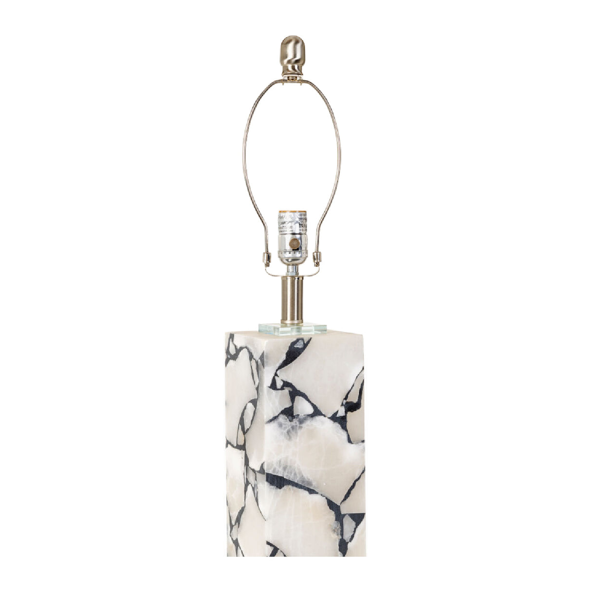 Modern European furniture - White Marble Accent Table Lamp - www.oroa.com | Oroa.com