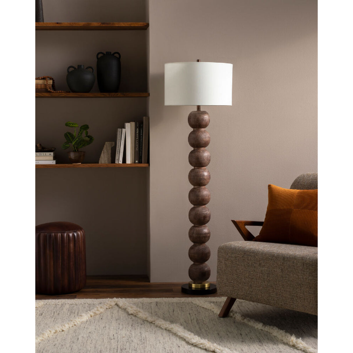 Stacked Sphere Accent Floor Lamp | Oroa.com