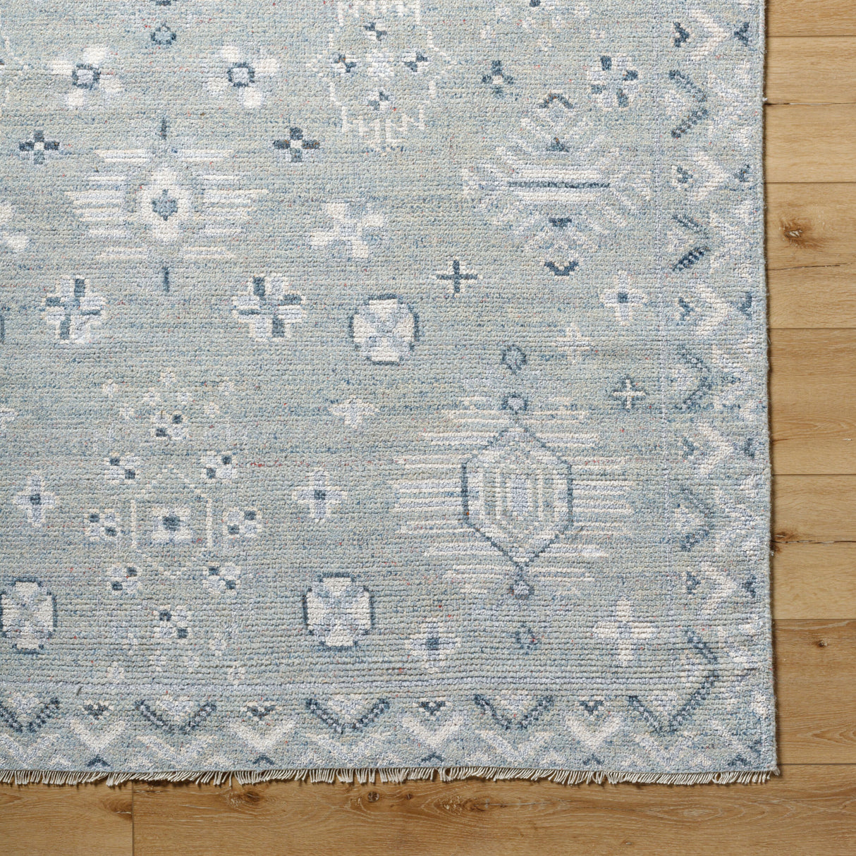 Modern European furniture - Blue Wool Blend Table Runner - www.oroa.com | Oroa.com