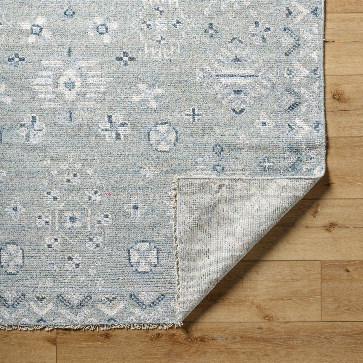 Modern European furniture - Blue Wool Blend Table Runner - www.oroa.com | Oroa.com