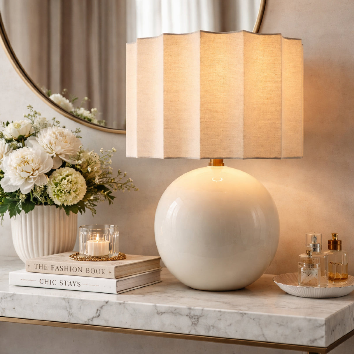 Wavy Jute Table Lamp | Oroa.com