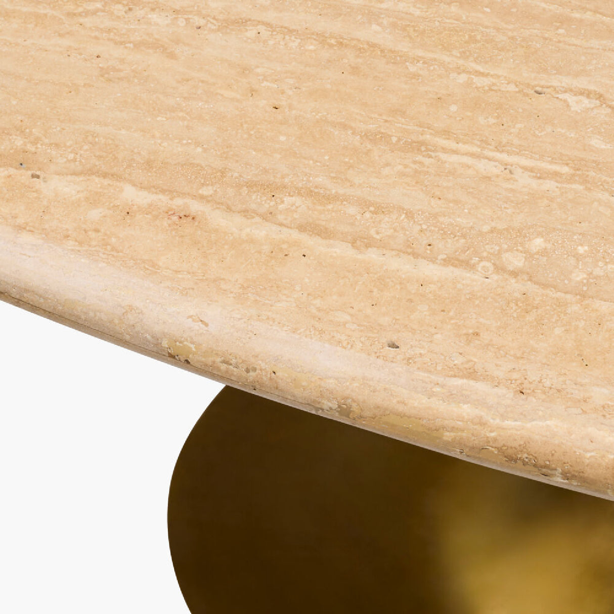 Modern European furniture - Oval Gold Base Dining Table - www.oroa.com | Oroa.com