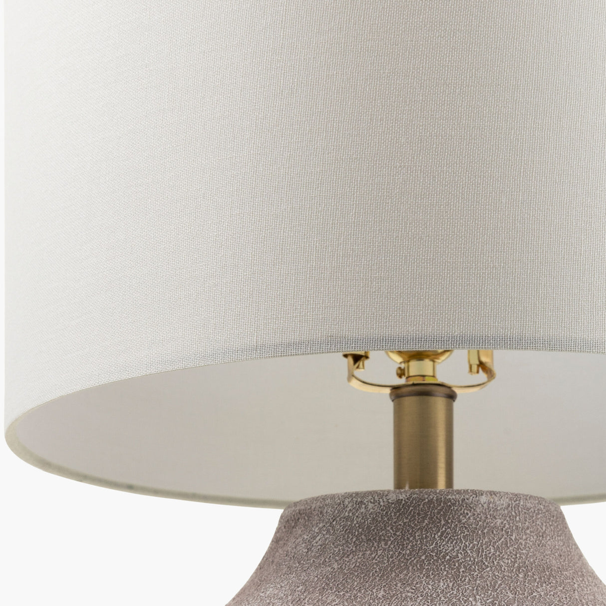 Modern European furniture - Beige Drum Linen Table Lamp S - www.oroa.com | Oroa.com