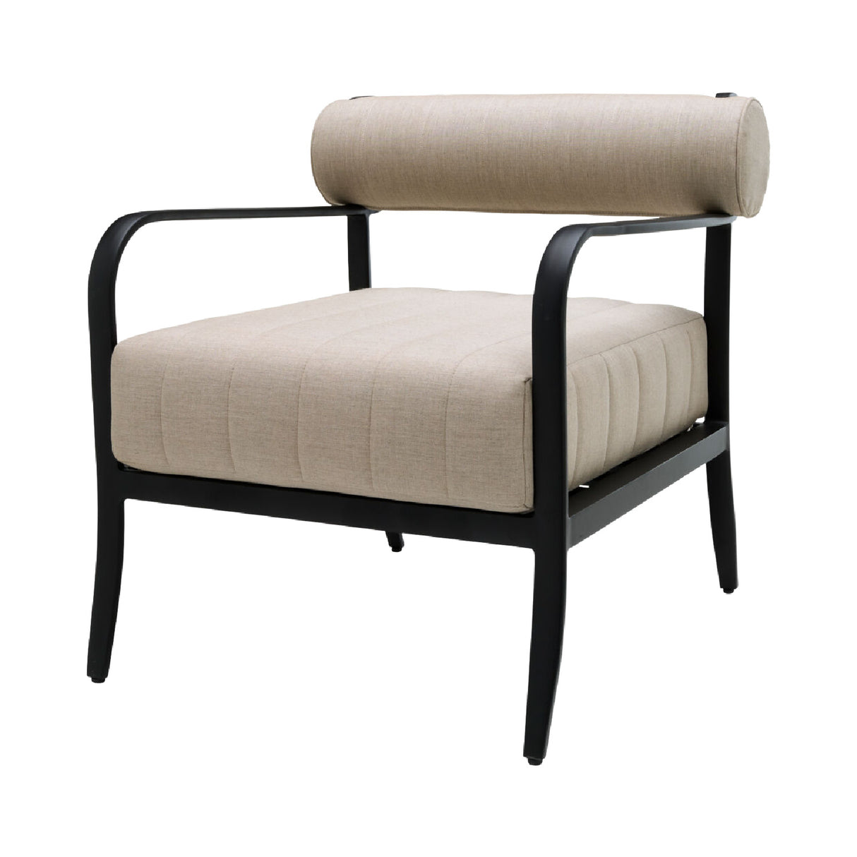 Black Aluminum Outdoor Accent Chair | Oroa.com