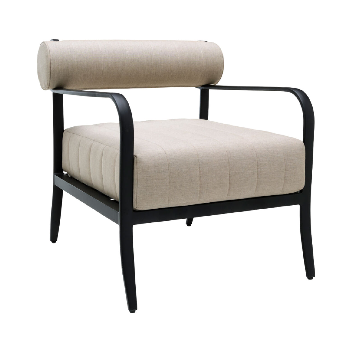 Black Aluminum Outdoor Accent Chair | Oroa.com