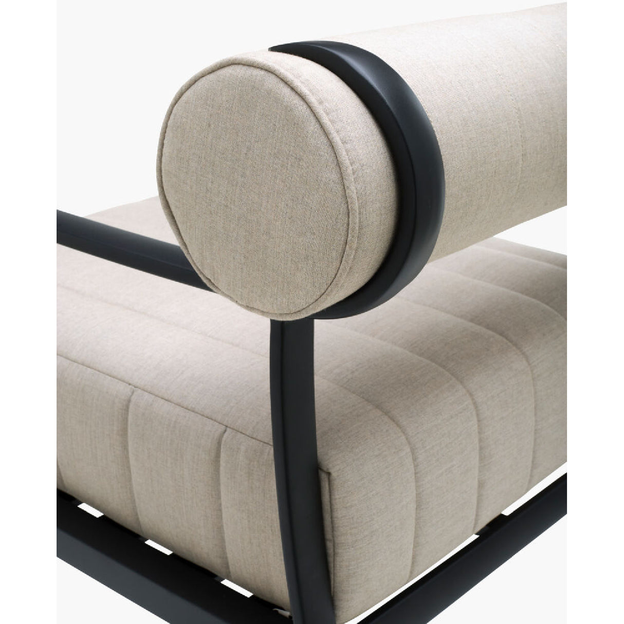 Black Aluminum Outdoor Accent Chair | Oroa.com
