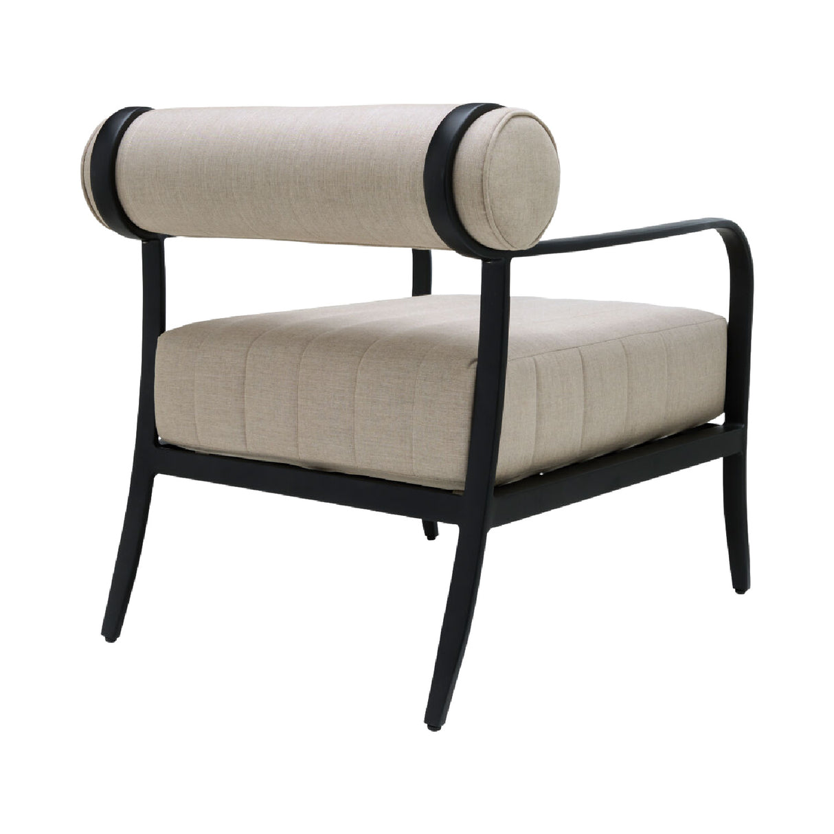 Black Aluminum Outdoor Accent Chair | Oroa.com