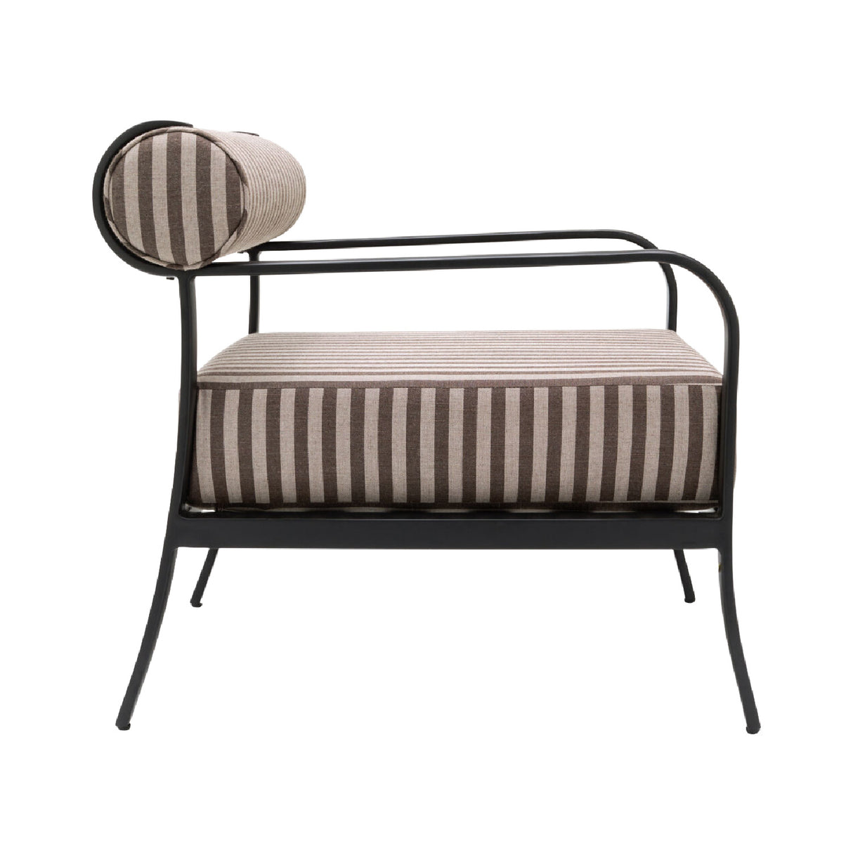 Black Aluminum Outdoor Accent Chair | Oroa.com