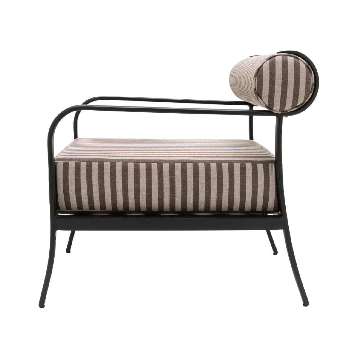 Black Aluminum Outdoor Accent Chair | Oroa.com