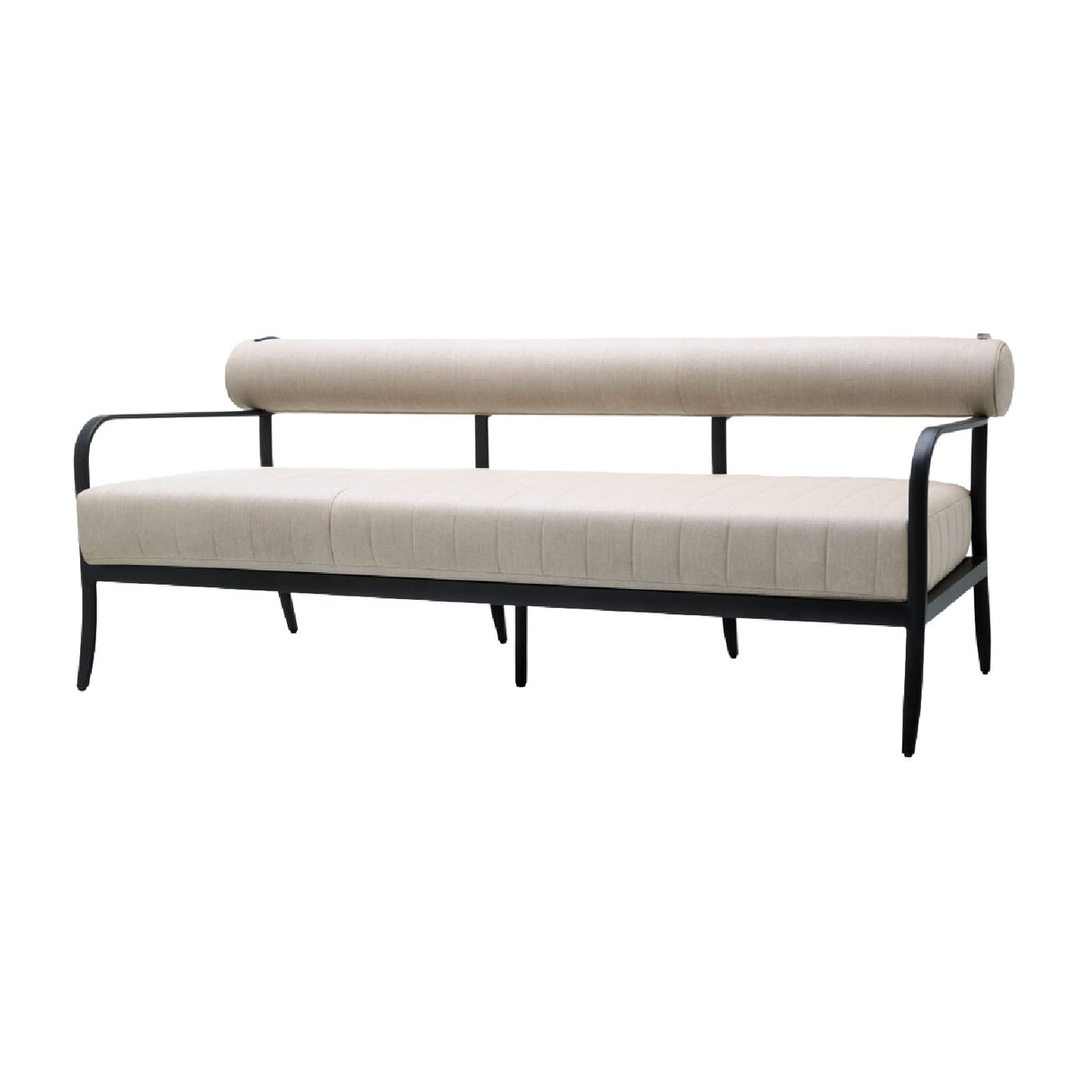 Modern European furniture - Black Aluminum Outdoor Sofa - www.oroa.com | Oroa.com