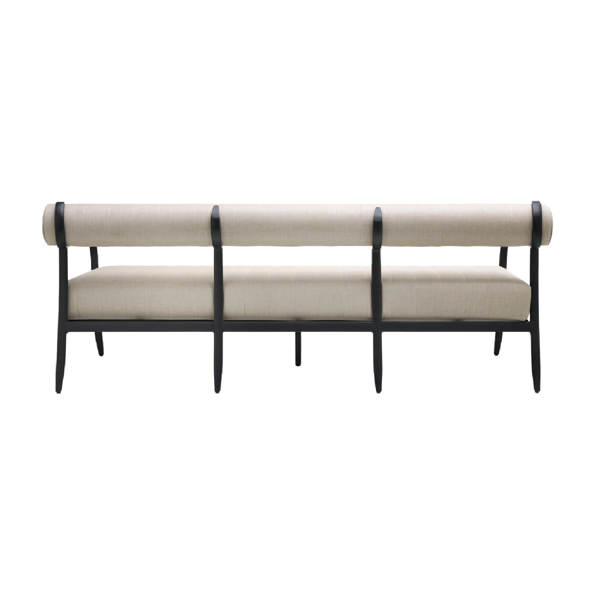 Modern European furniture - Black Aluminum Outdoor Sofa - www.oroa.com | Oroa.com