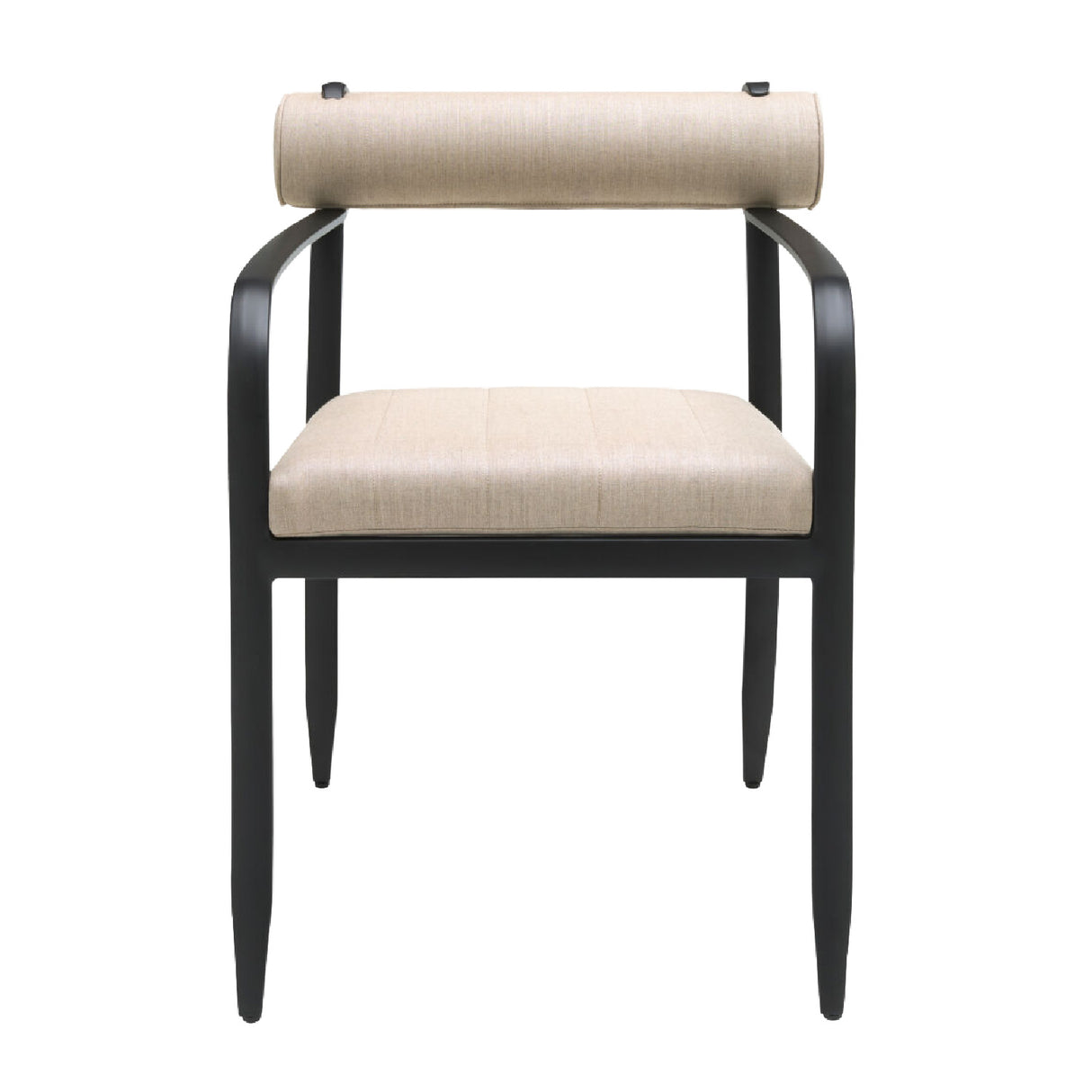 Modern European furniture - Black Aluminum Outdoor Dining Chair - www.oroa.com | Oroa.com