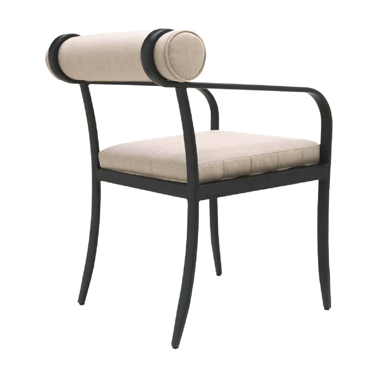 Modern European furniture - Black Aluminum Outdoor Dining Chair - www.oroa.com | Oroa.com