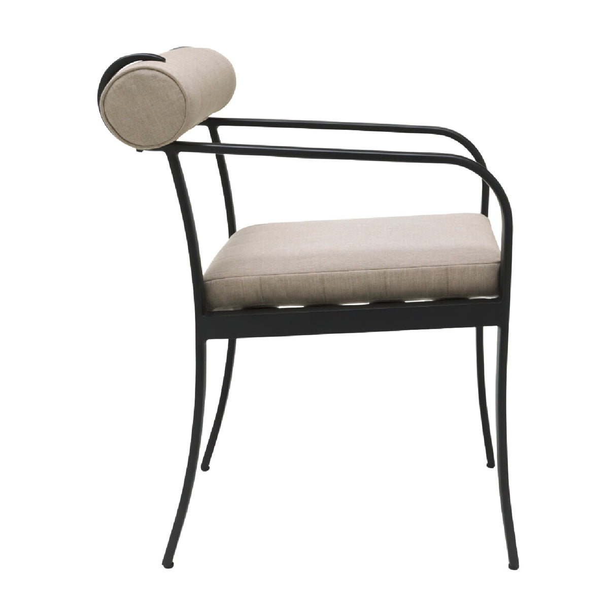 Modern European furniture - Black Aluminum Outdoor Dining Chair - www.oroa.com | Oroa.com