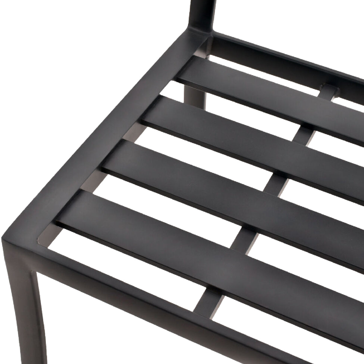 Modern European furniture - Black Aluminum Outdoor Dining Chairs (2) - www.oroa.com | Oroa.com