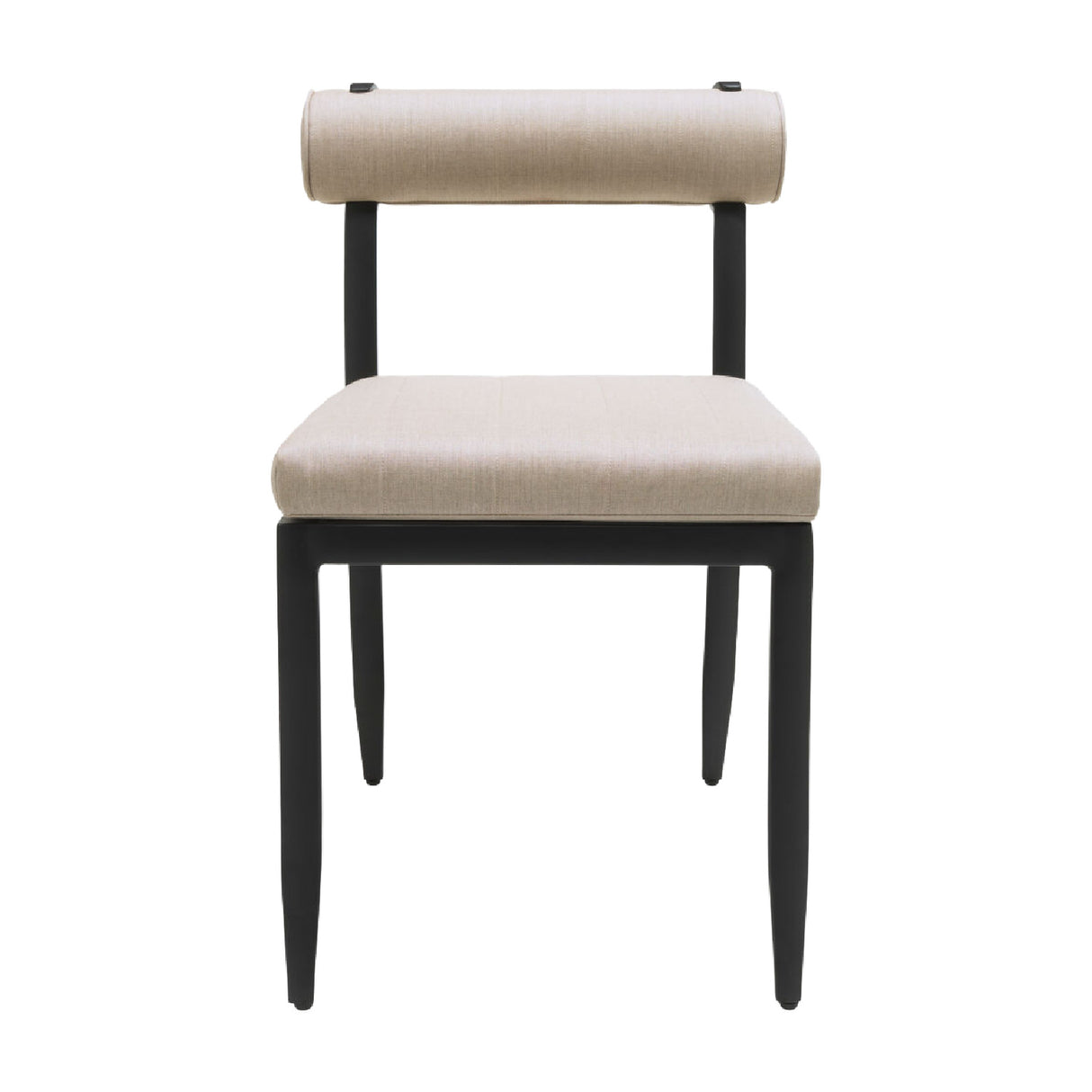 Modern European furniture - Black Aluminum Outdoor Dining Chairs (2) - www.oroa.com | Oroa.com