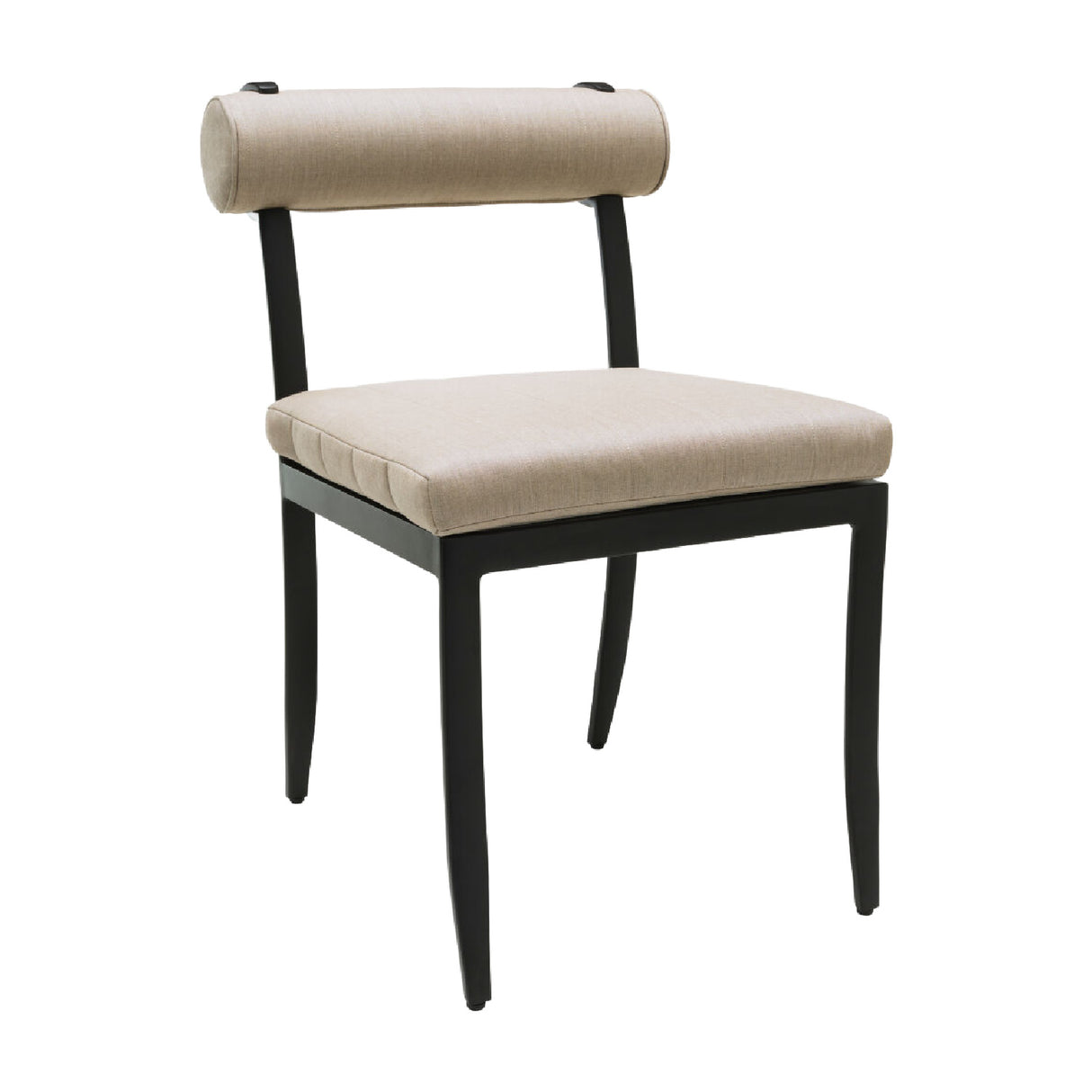 Modern European furniture - Black Aluminum Outdoor Dining Chairs (2) - www.oroa.com | Oroa.com